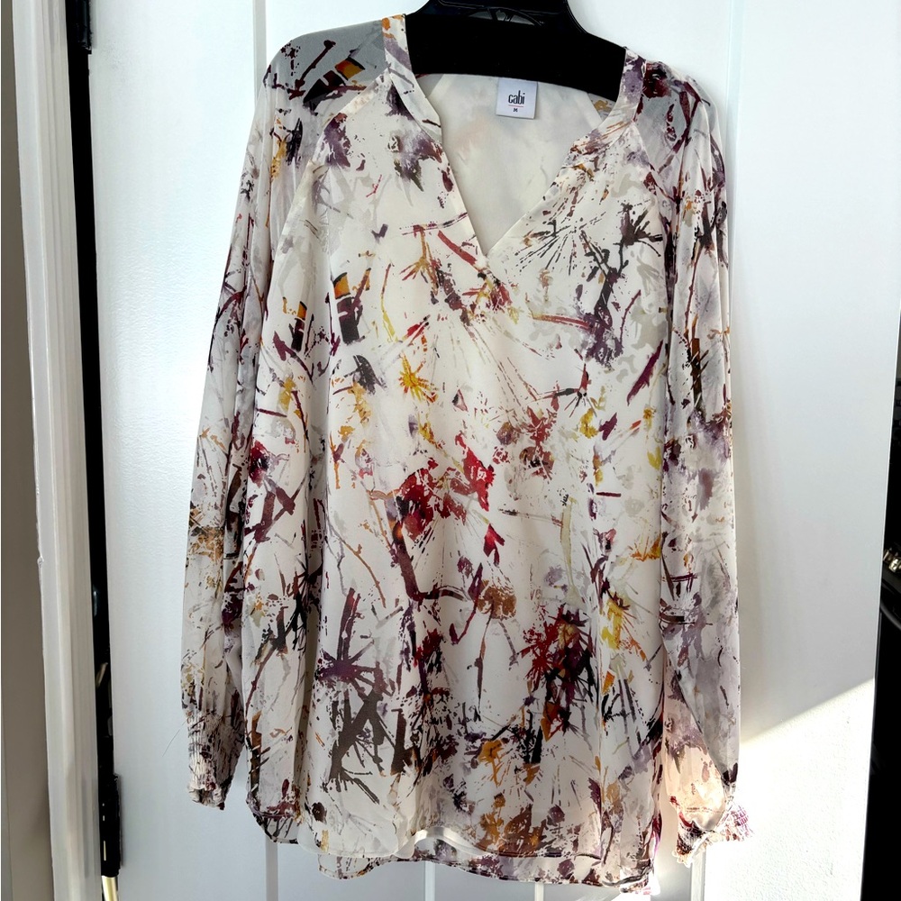 CAbi Goddess Blouse Long Sleeve Style #3694 Size med